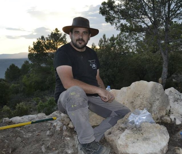 Pedro Corredor en trabajo de campo